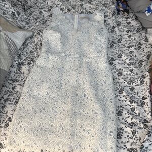 LOFT White Sweetheart Sheath Mini Dress